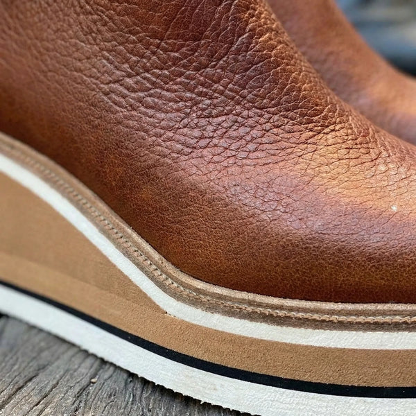 Botki Damskie Na Koturnie Z Platformą