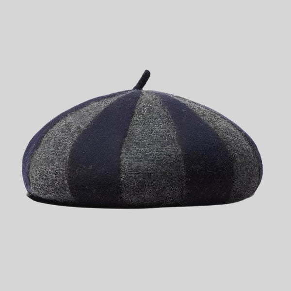 StripeBresson | Pasiasty wełniany beret