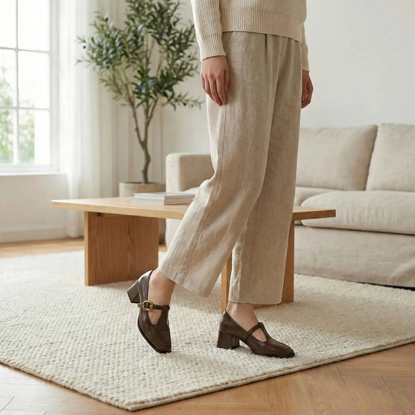 Damski Czółenko Na Stabilnym Obcasie