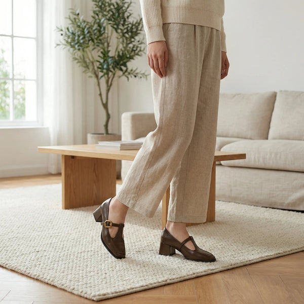 Damski Czółenko Na Stabilnym Obcasie