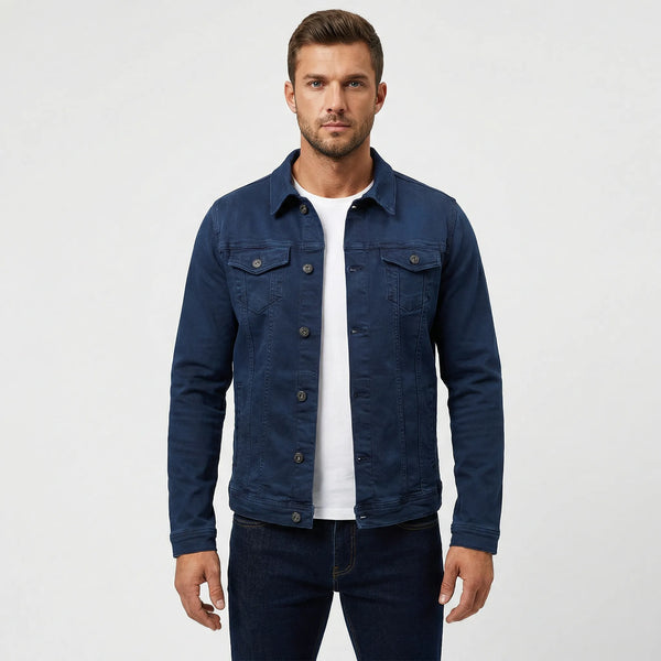 Dopasowana Kurtka Jeansowa Dla Mężczyzn