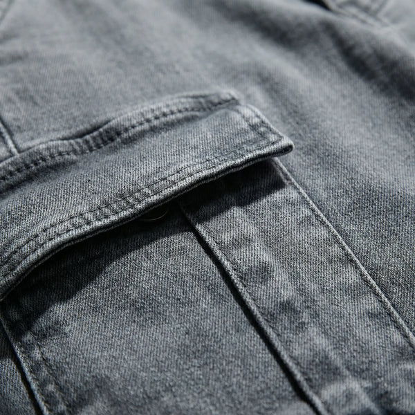 Dopasowane Spodnie Cargo Z Kieszeniami