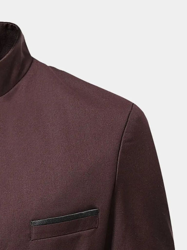 Elegancka Kurtka Ze Stójką Dla Mężczyzn