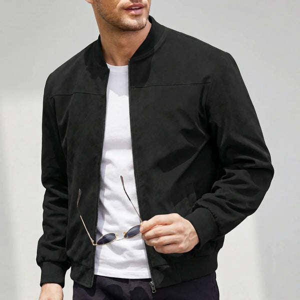 Klasyczna Kurtka Bomber Z Zamkiem