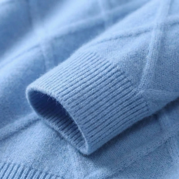 Klasyczny Sweter Z Okrągłym Dekoltem