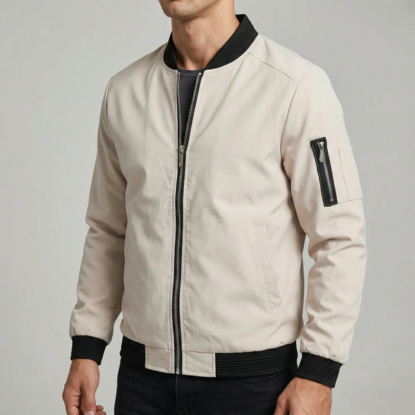 Krótka Kurtka Bomber Z Zamkiem