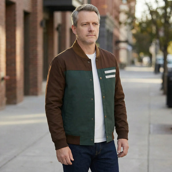 Lekka Kurtka Bomber Z Militarnymi Detalami