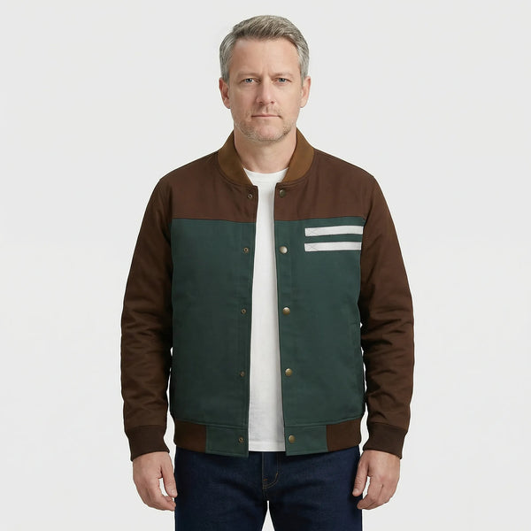 Lekka Kurtka Bomber Z Militarnymi Detalami