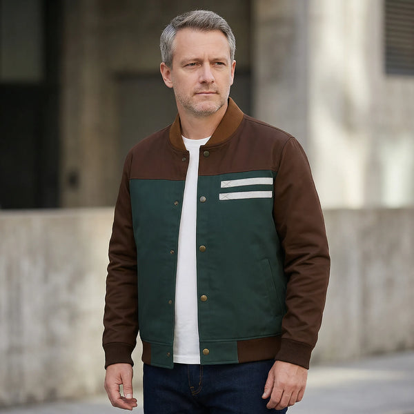 Lekka Kurtka Bomber Z Militarnymi Detalami