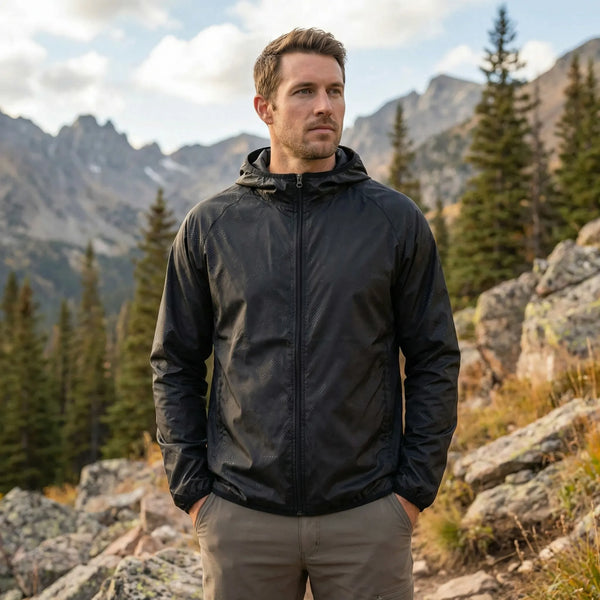 Lekka Kurtka Z Kapturem Na Wiatr