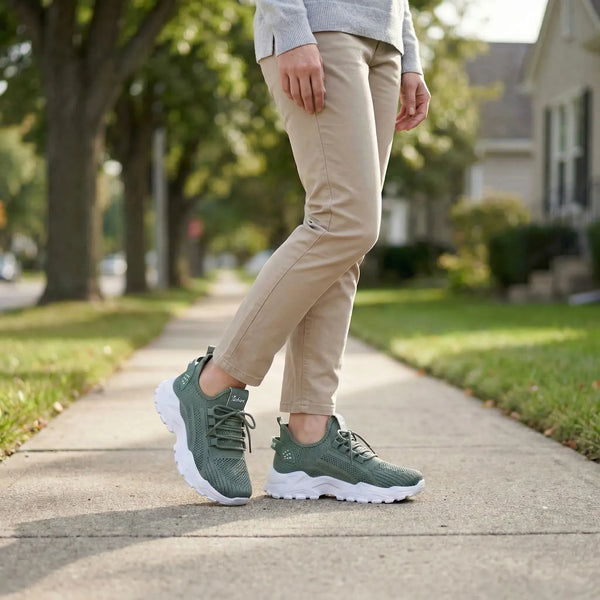 Lekki Sneaker Z Szeroką Przednią Częścią