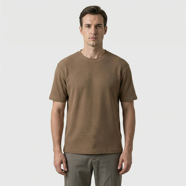 Oddychający T-Shirt Z Fakturą Waflową