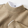 Sweter Z Fakturowanym Splotem I Golfem