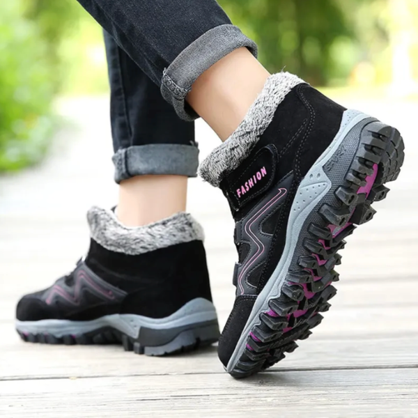Stabilizujące zimowe buty trekkingowe damskie