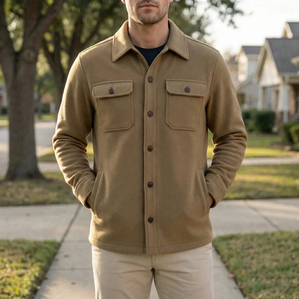 Zapinana Kurtka Koszulowa Dla Mężczyzn