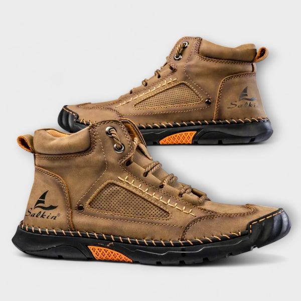 AlpWalk | Wysokie skórzane buty męskie zimowe