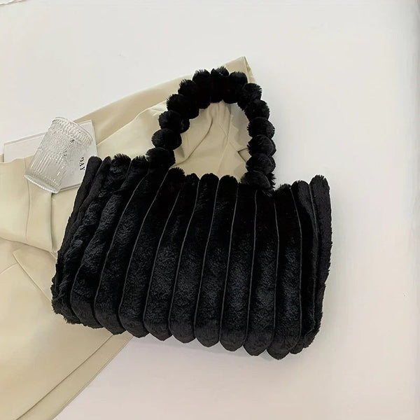 Duża pluszowa torebka na ramię dla kobiet - stylowa i pojemna