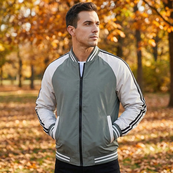 Bombarka Z Kontrastowymi Wstawkami Na Rękawach