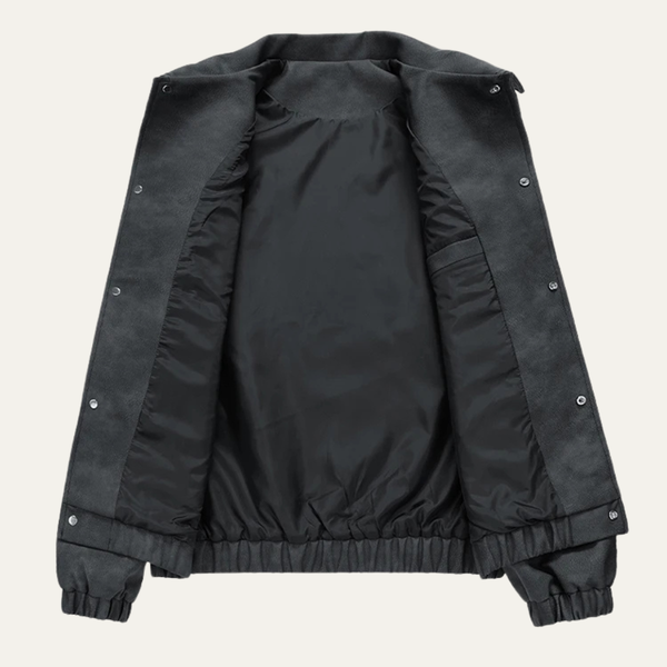 Casualowa Kurtka Bomber Z Zatrzaskami