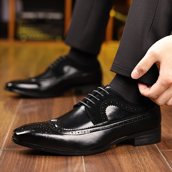 Klasyczne Buty Oxford Z Zdobieniami Brogue