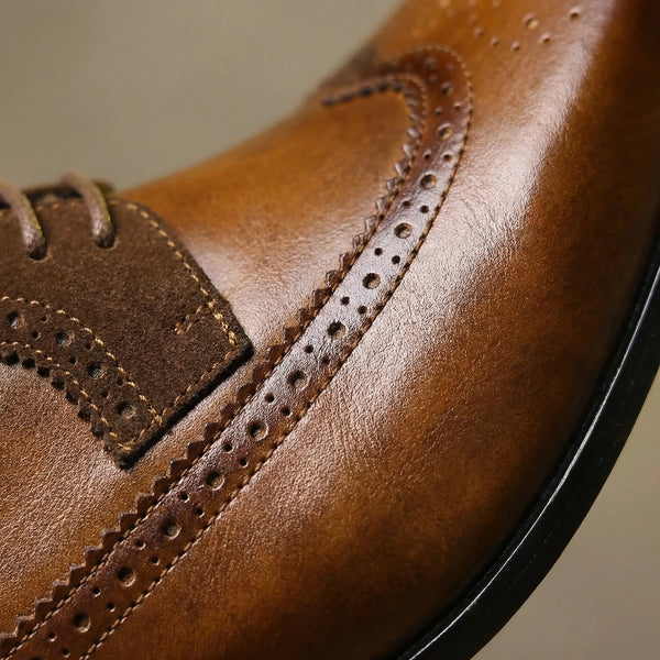 Klasyczne Buty Oxford Z Zdobieniami Brogue