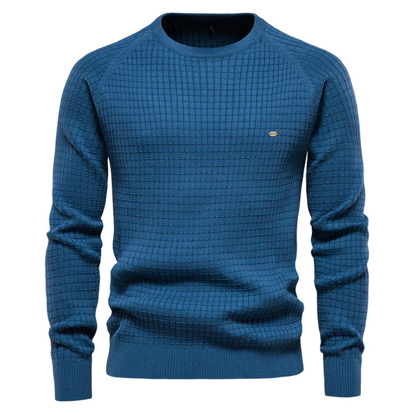 Klasyczny Sweter Z Okrągłym Dekoltem