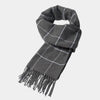 Klasyczny Szalik W Kratę Z Frędzlami