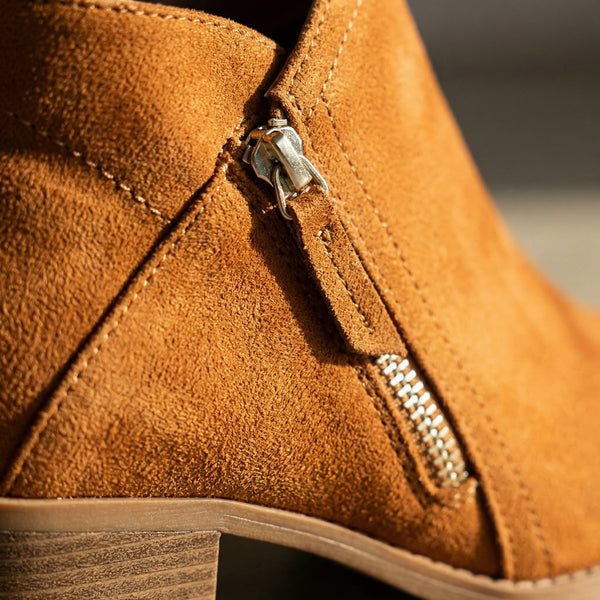 Krótkie Botki Z Bocznym Suwakiem