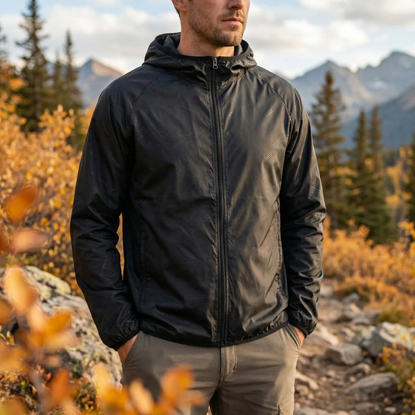 Lekka Kurtka Z Kapturem Na Wiatr