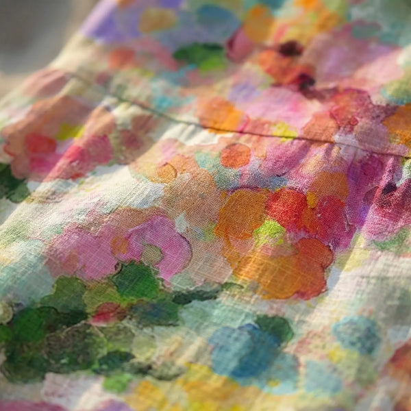 Luźna Sukienka Midi Bez Rękawów