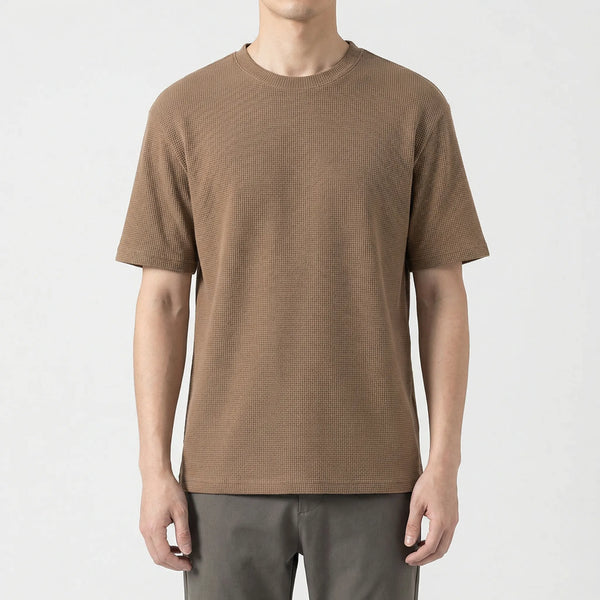 Oddychający T-Shirt Z Fakturą Waflową