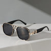 Okulary przeciwsłoneczne damskie | Zielone aviator ze złotą oprawką