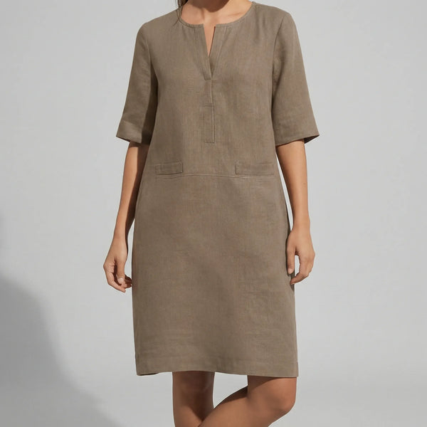 Sukienka Midi Z Dekoltem W Serek