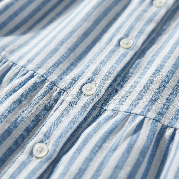 Sukienka W Pionowe Paski Do Kolan