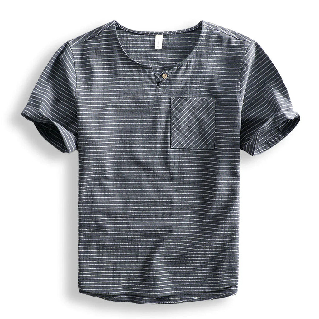 BelmontStripe | Pasiasty bawełniany t-shirt