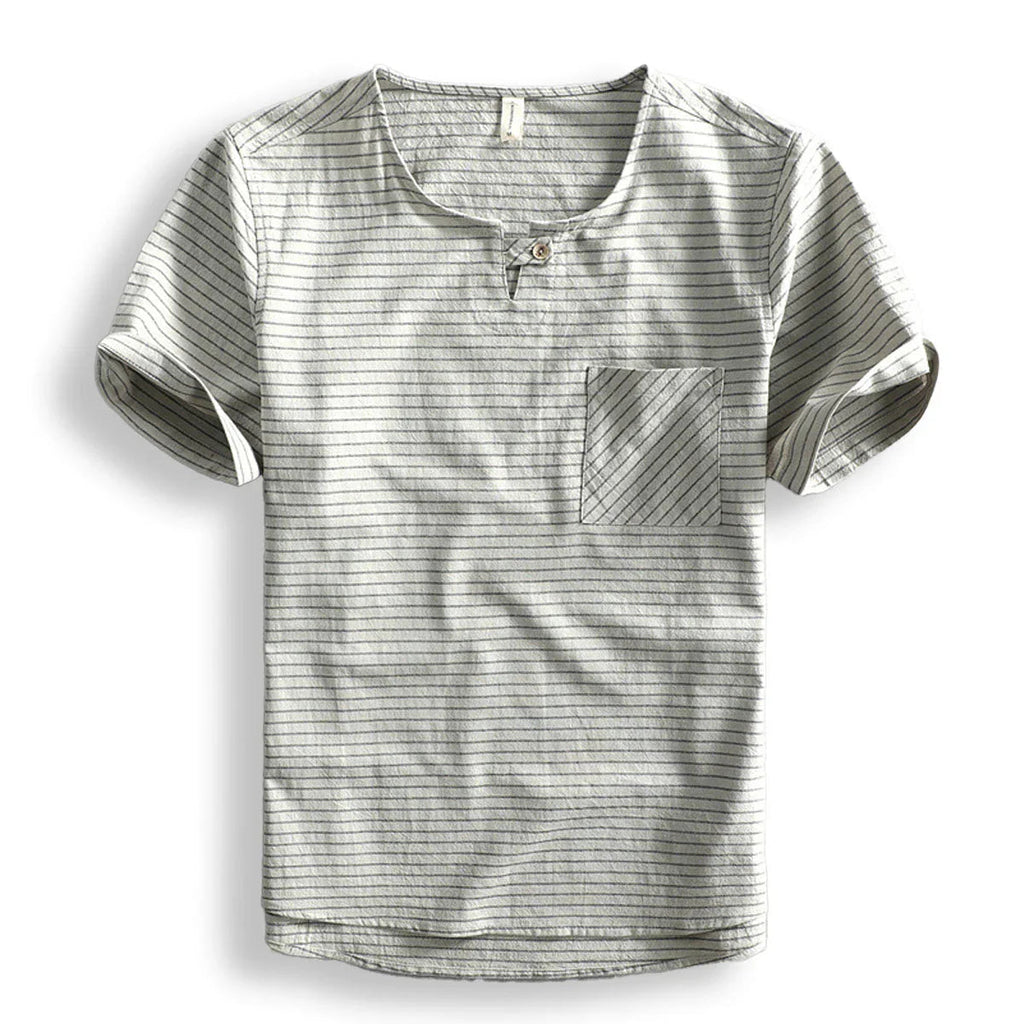 BelmontStripe | Pasiasty bawełniany t-shirt