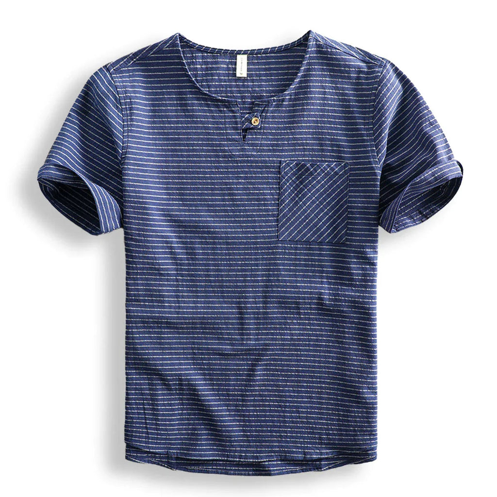 BelmontStripe | Pasiasty bawełniany t-shirt
