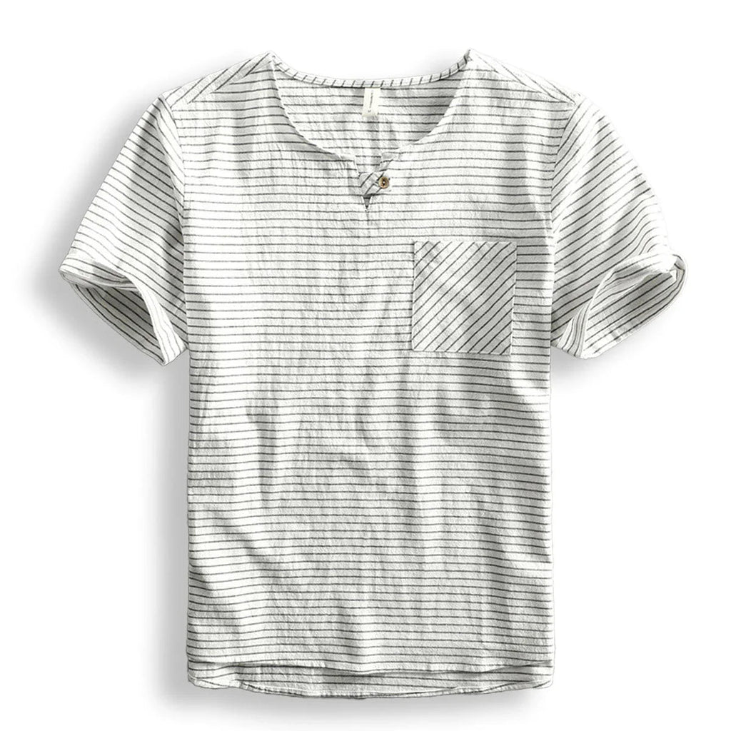 BelmontStripe | Pasiasty bawełniany t-shirt