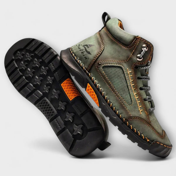 AlpWalk | Wysokie skórzane buty męskie zimowe